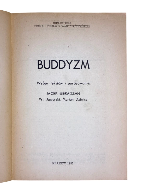 Buddyzm Jacek Sieradzan