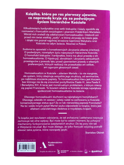 Sodoma. Hipokryzja i władza w Watykanie Frédéric Martel