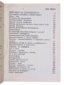Biodiagram prawdę ci powie Jerzy Sikora