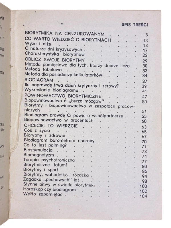 Biodiagram prawdę ci powie Jerzy Sikora