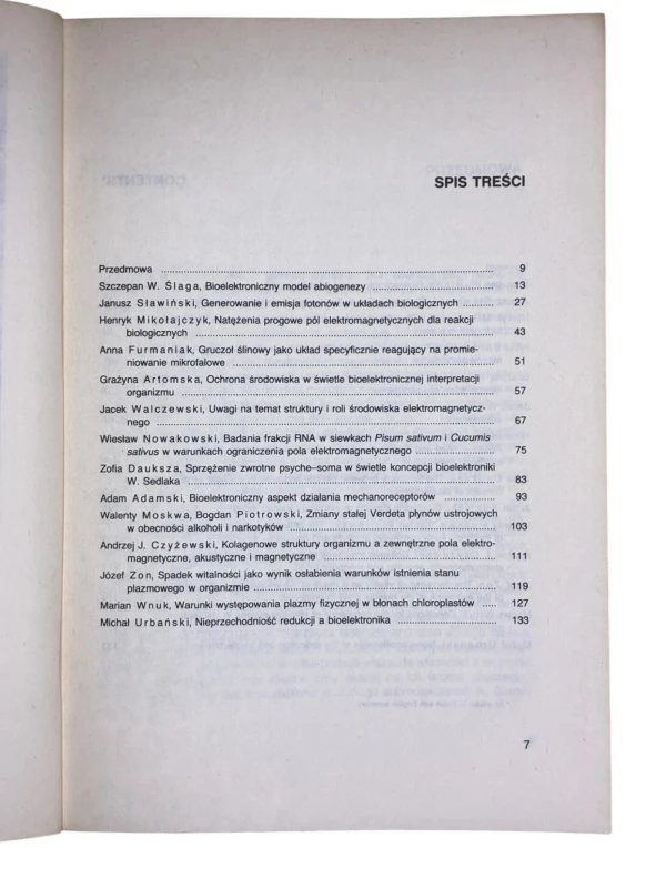 Perspektywy bioelektroniki Włodzimierz Sedlak red. Józef Zon, Marian Wnuk
