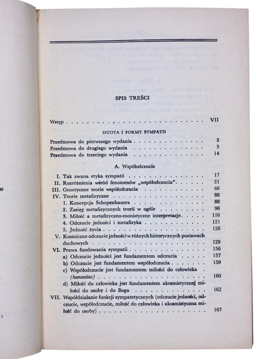 Istota i formy sympatii Max Scheler