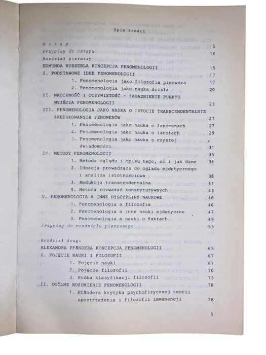 Fenomenologia Edmunda Husserla, Aleksandra Pfandera, Maxa Schelera - ks. Jan Krokos