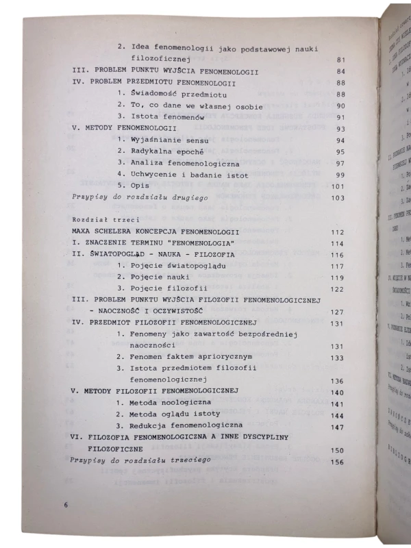 Fenomenologia Edmunda Husserla, Aleksandra Pfandera, Maxa Schelera - ks. Jan Krokos