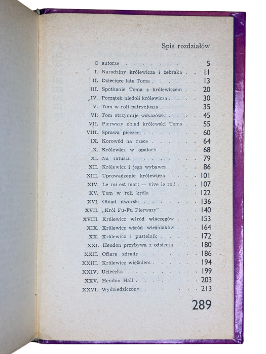 Królewicz i żebrak Mark Twain