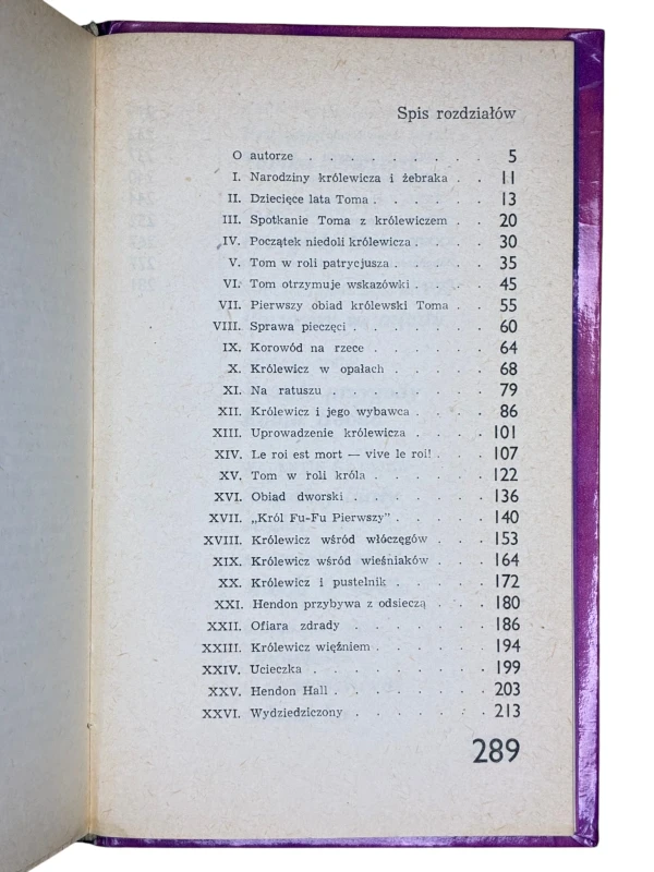 Królewicz i żebrak Mark Twain