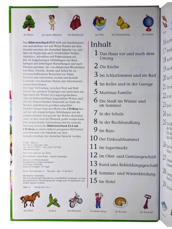 ELI Bildwörterbuch Deutsch +CD