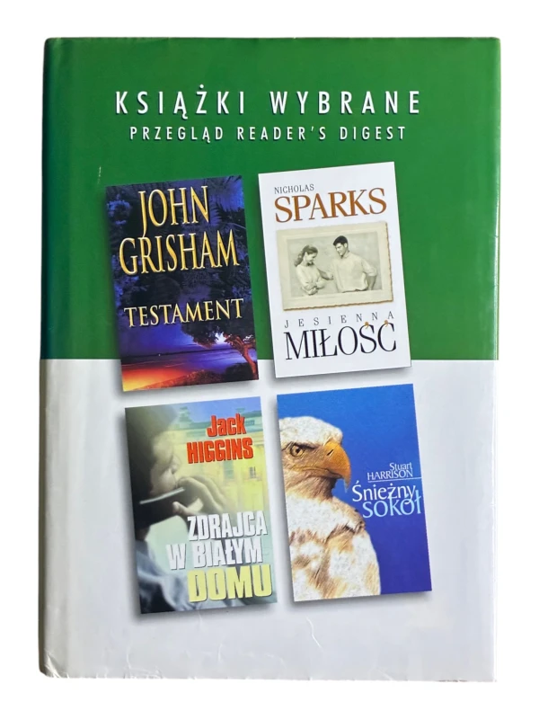 Książki wybrane Reader's Digest Testament Jesienna miłość Zdrajca w Białym Domu Śnieżny sokół
