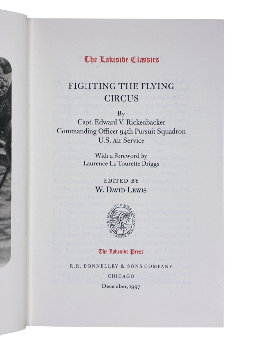 Fighting the Flying Circus Capt. Edward V. Rickenbacker