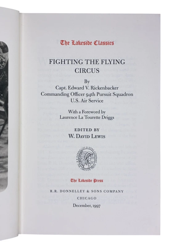 Fighting the Flying Circus Capt. Edward V. Rickenbacker