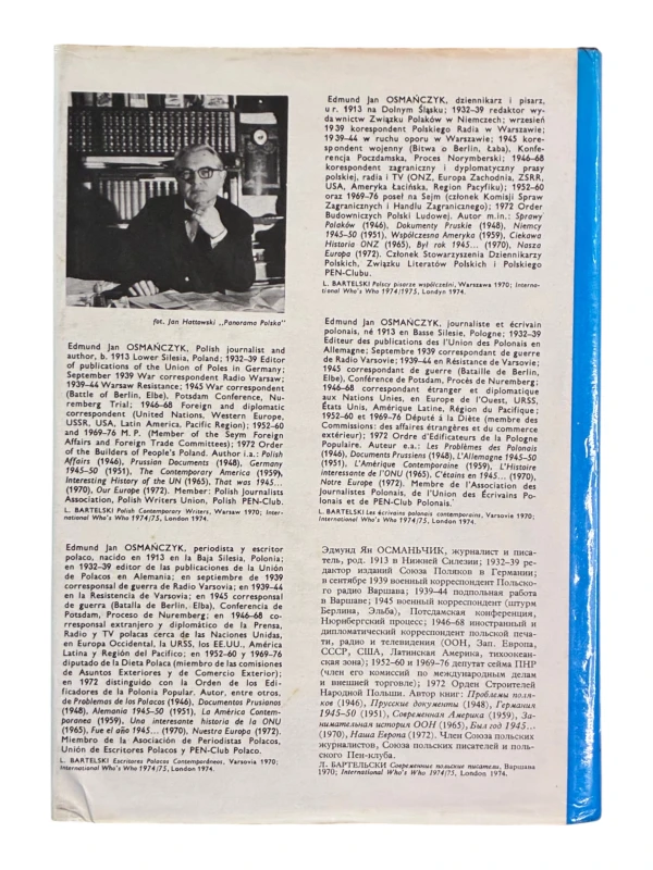 Encyklopedia spraw międzynarodowych i ONZ Edmund Jan Osmańczyk