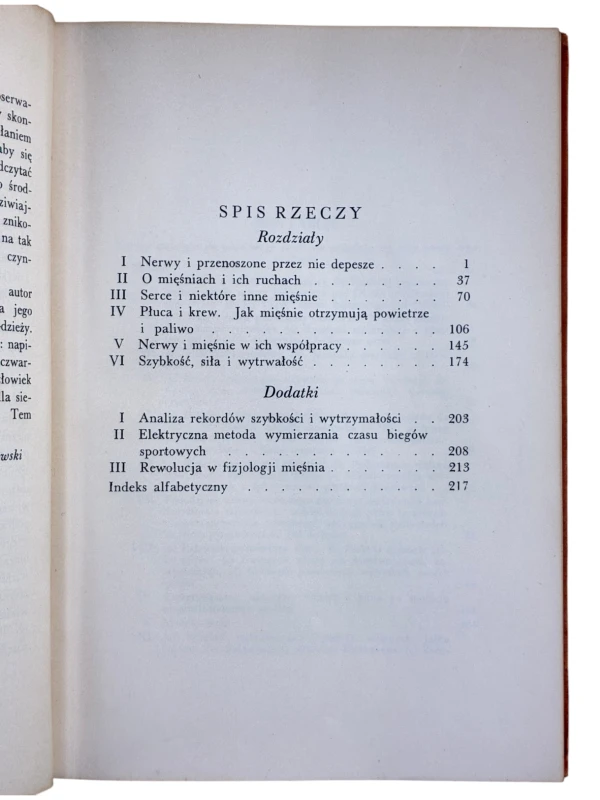 Żywe maszynerie Z dziedziny nauki i techniki Tom V 1934 r. A. V. Hill
