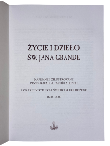 Życie i dzieło św. Jana Grande Rafael Tardío Alonso