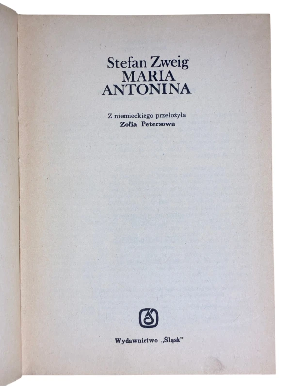 Maria Antonina - Stefan Zweig