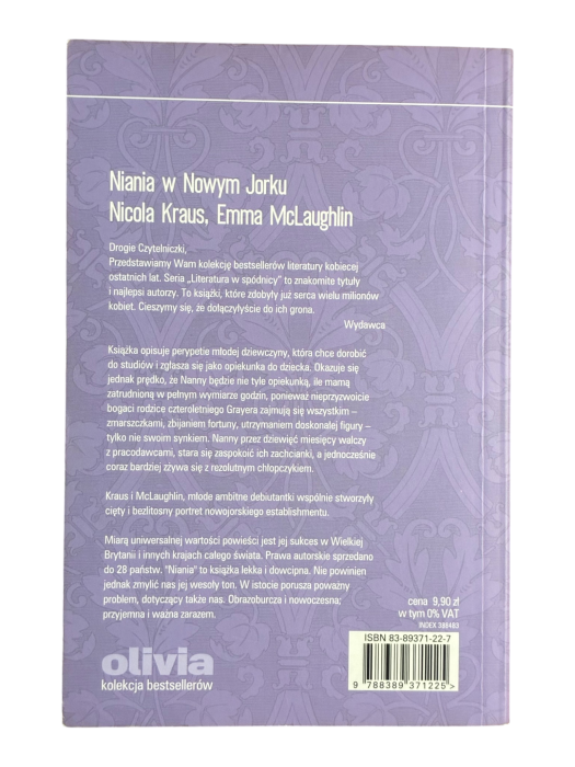 Niania w Nowym Jorku Emma McLaughlin, Nicola Kraus