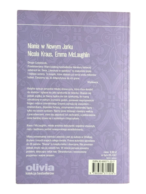 Niania w Nowym Jorku Emma McLaughlin, Nicola Kraus