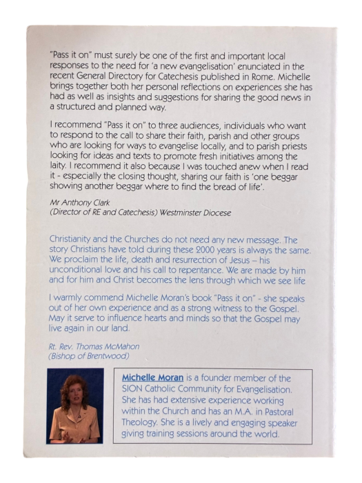 Pass It On! Practical Hints on Sharing Your Faith Michelle Moran