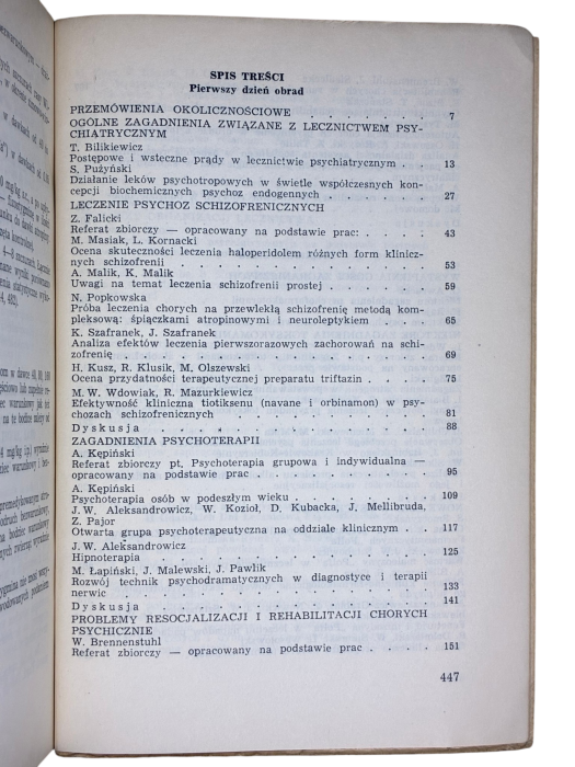 Pamiętnik Drugich Gdańskich Dni Lecznictwa Psychiatrycznego 1970