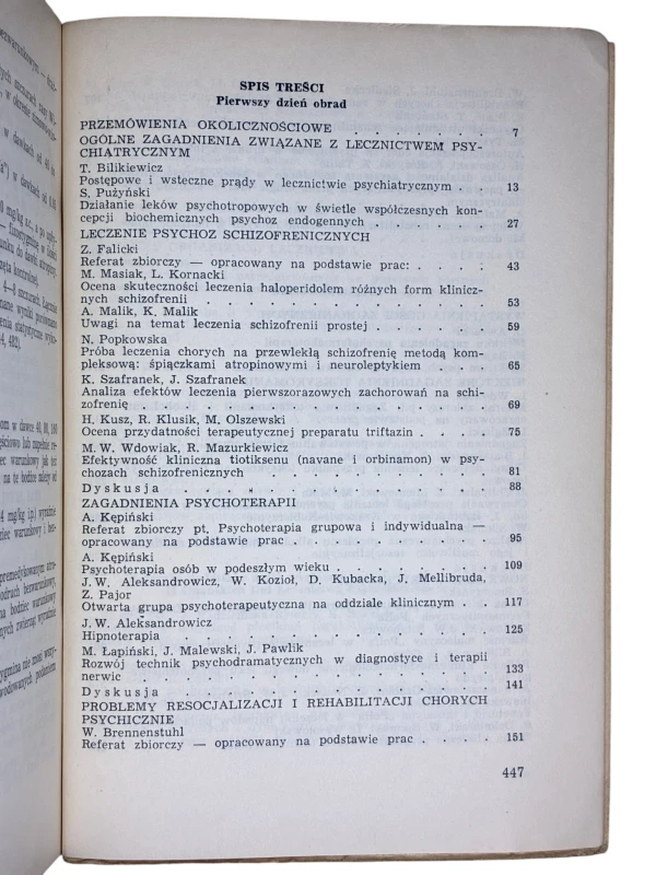 Pamiętnik Drugich Gdańskich Dni Lecznictwa Psychiatrycznego 1970