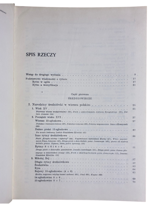 Studia z historii i teorii wersyfikacji polskiej Tom 1 Maria Dłuska