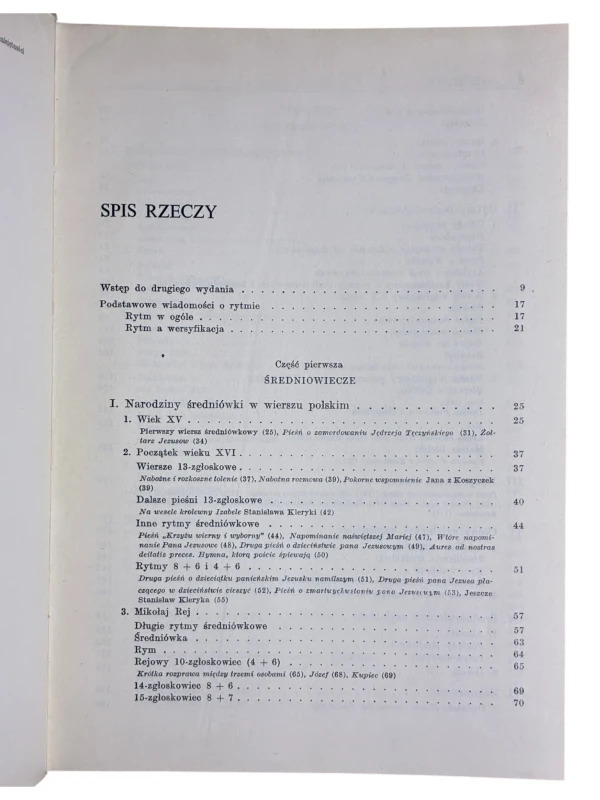 Studia z historii i teorii wersyfikacji polskiej Tom 1 Maria Dłuska