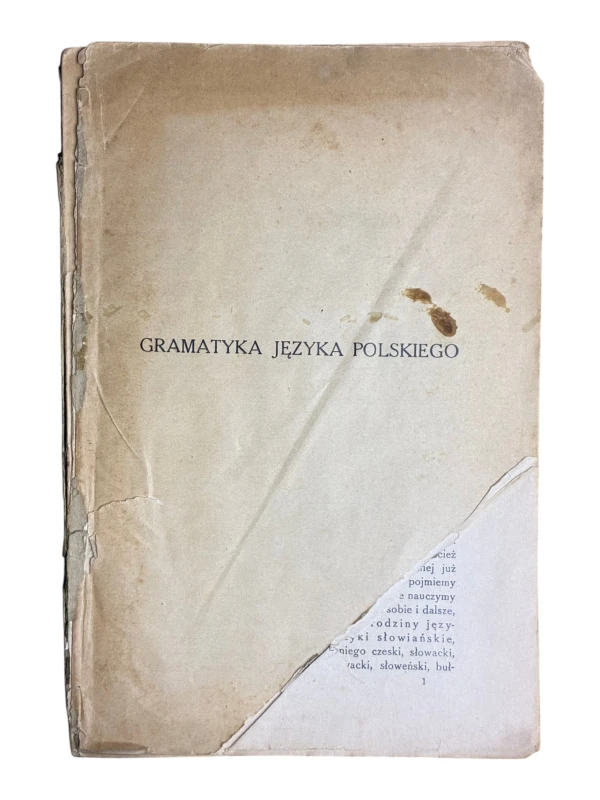 Gramatyka języka polskiego Tadeusz Lehr-Spławiński i Roman Kubiński 1930