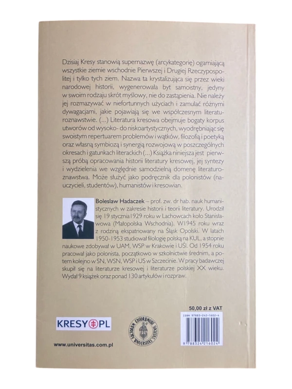 Historia literatury kresowej Bolesław Hadaczek