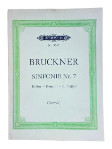 Anton Bruckner Sinfonie Nr. 7, E-dur - E-major - mi majeur Edition Peters Nr. 9707