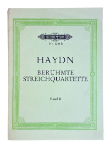 Joseph Haydn Berühmte Streichquartette Band II Edition Peters Nr. 1026b