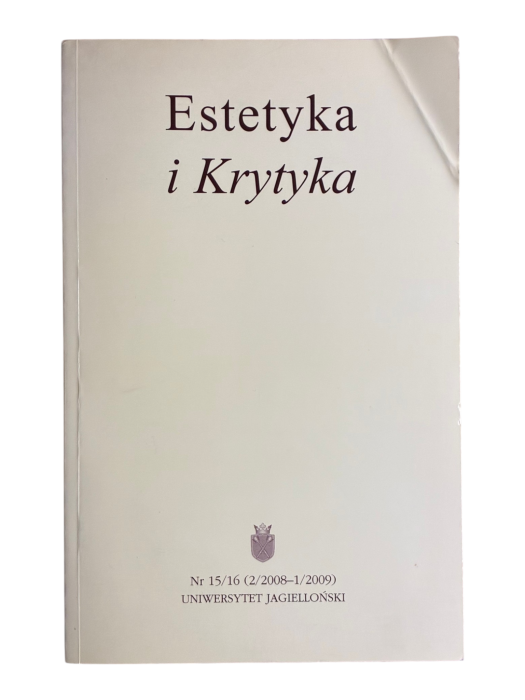 Estetyka i Krytyka nr 15/16 (2/2008-1/2009)