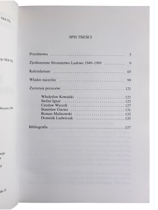 Zjednoczone Stronnictwo Ludowe 1949-1989 Janusz Gmitruk