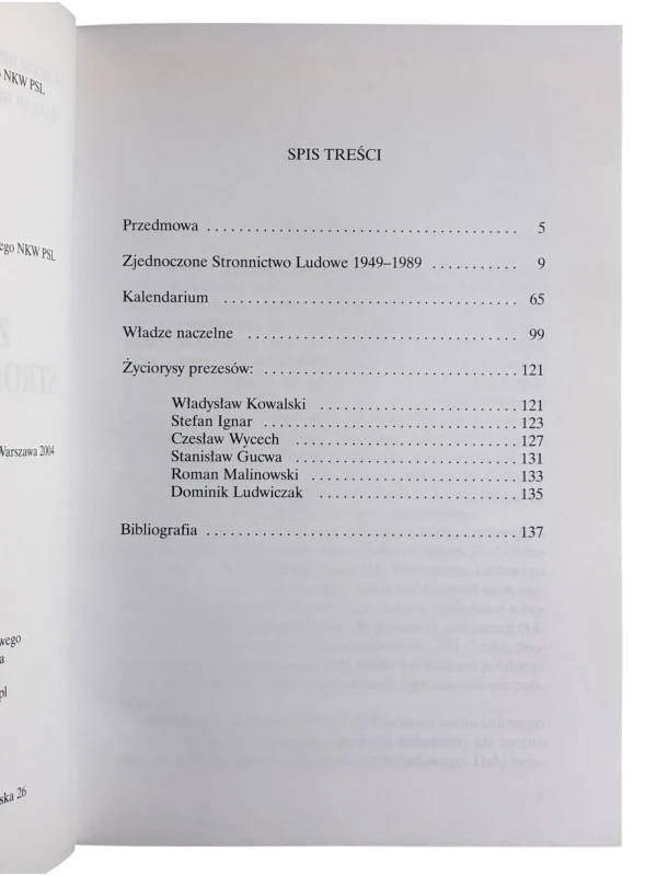Zjednoczone Stronnictwo Ludowe 1949-1989 Janusz Gmitruk