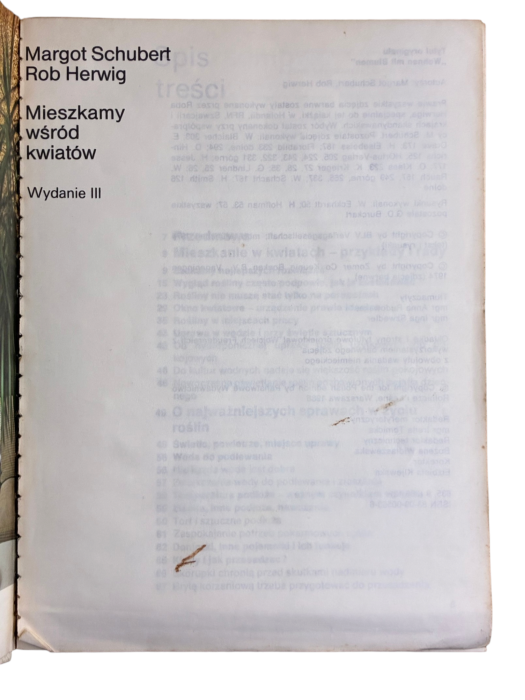 Mieszkamy wśród kwiatów Margot Schubert, Rob Herwig