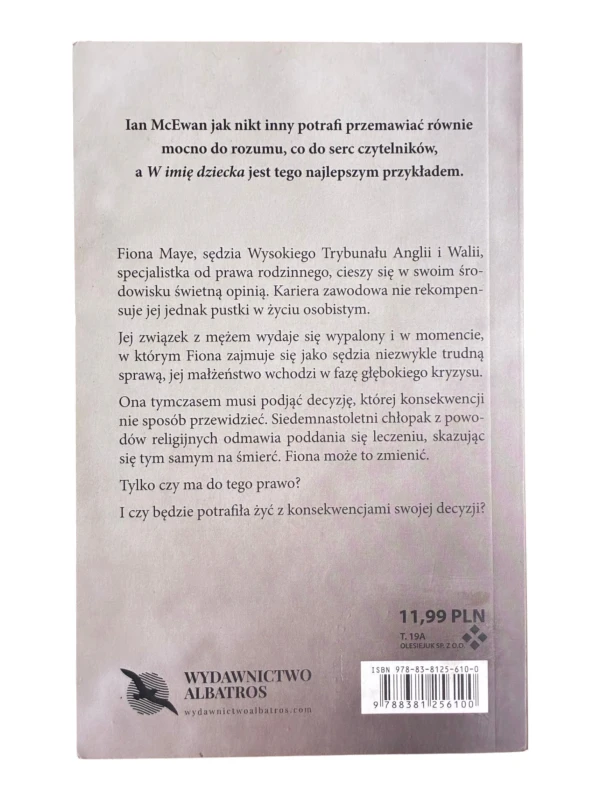 W imię dziecka Ian McEwan