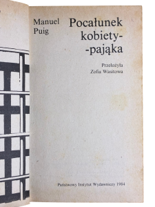 Pocałunek kobiety-pająka Manuel Puig