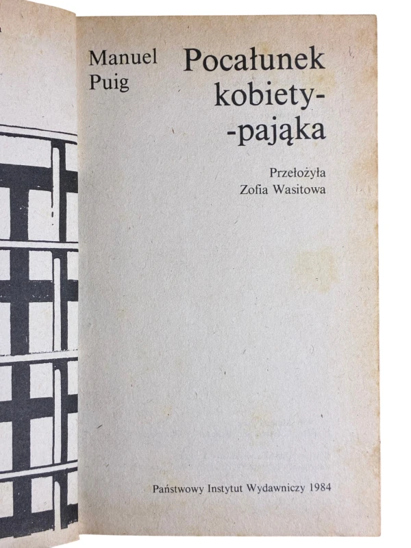 Pocałunek kobiety-pająka Manuel Puig