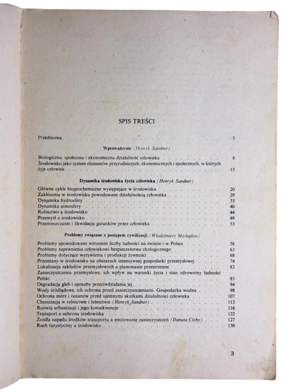 Ochrona i kształtowanie środowiska Danuta Cichy, Włodzimierz Michajłow, Henryk Sandner