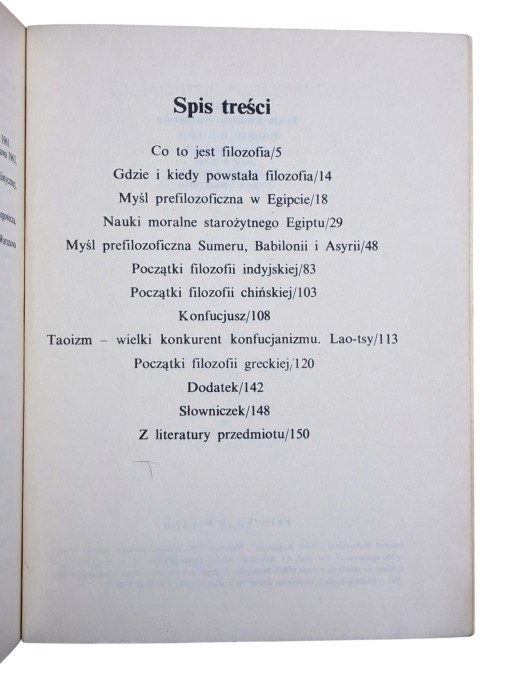 U źródeł filozofii Stanisław Jedynak
