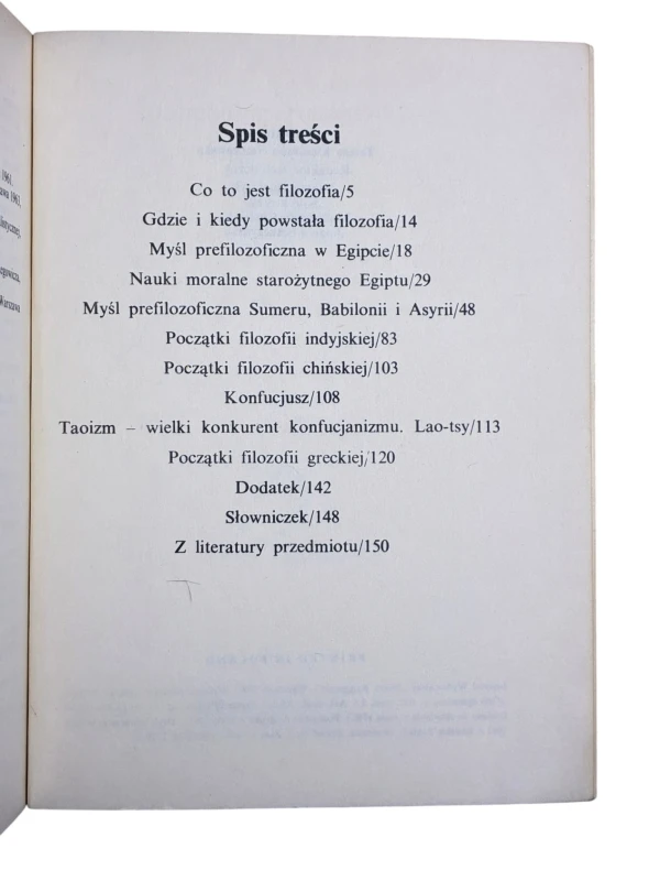 U źródeł filozofii Stanisław Jedynak