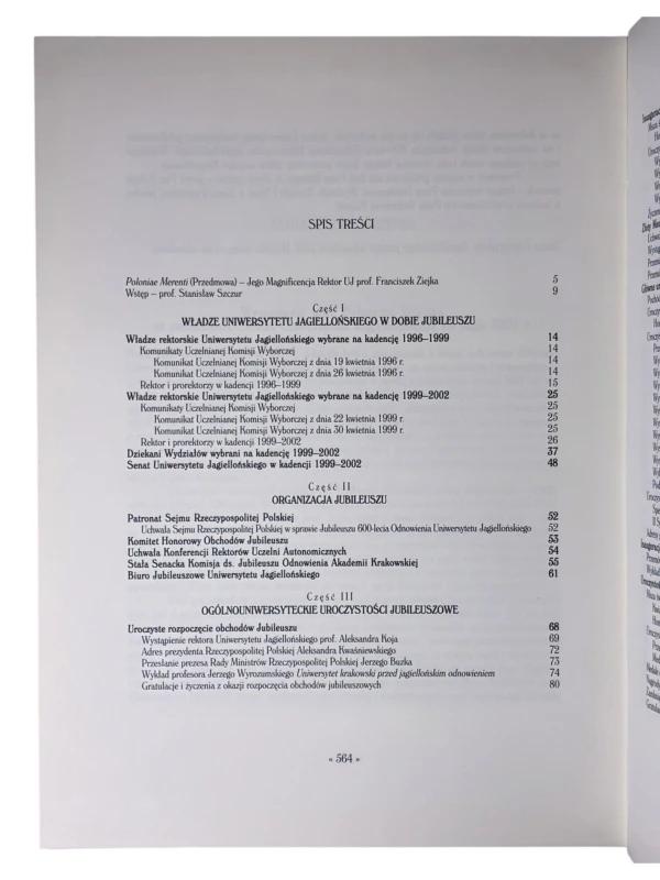 Poloniae Merenti Księga pamiątkowa UJ 1400 - 2000