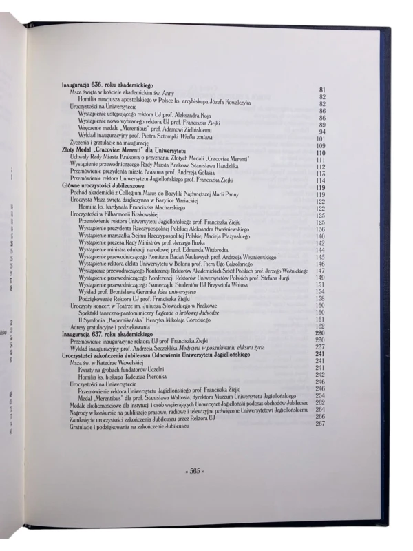 Poloniae Merenti Księga pamiątkowa UJ 1400 - 2000